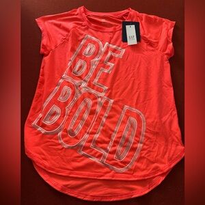 GAP Kids Vibrant Red Tee with Silver Detail
